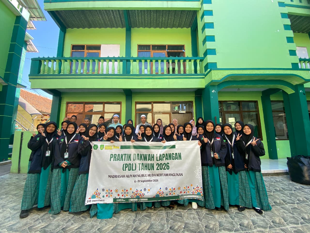 36 SISWA MA NURUL HUDA DITERJUNKAN KE EMPAT DESA MELALUI PRAKTIK DAKWAH LAPANGAN